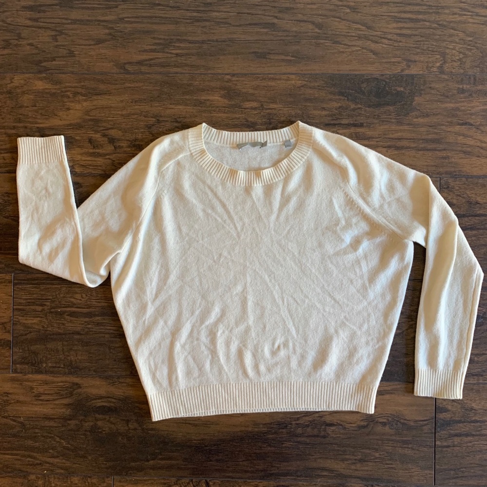 Vince Cream Crew Neck Sweater
